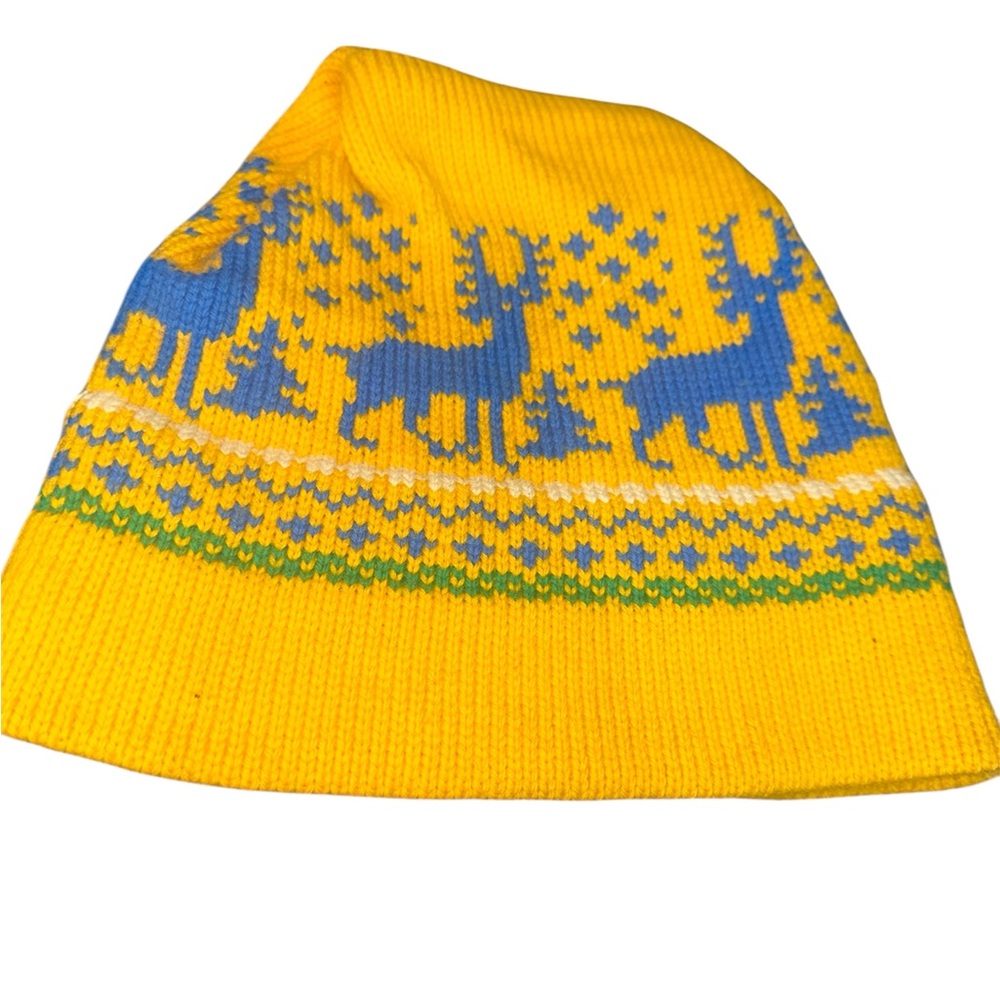 Andrés Italian Wool Reindeer Nordic Bucket Hat Fair Isle Winter Hat